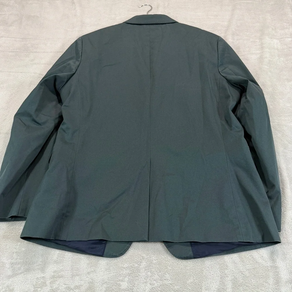 Banana Republic Mens 42S Slim Fit Rapid Movement Blazer Green Cotton Stretch